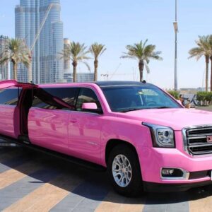 Pink Limousine Ride Dubai
