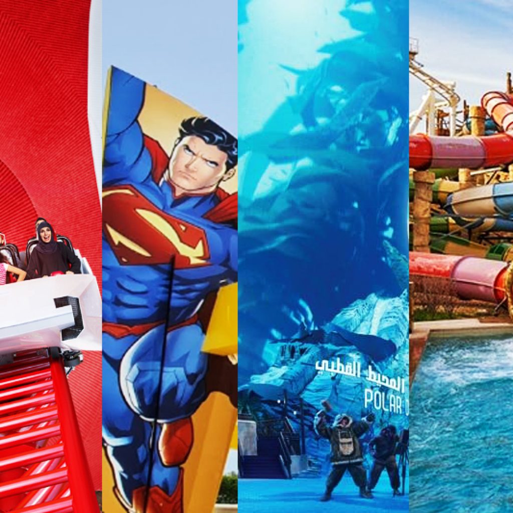 4 Theme Parks Ticket Yas Island Abu Dhabi
